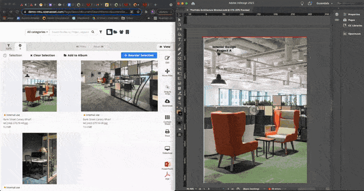 OpenAsset's InDesign Plugin gif | OpenAsset
