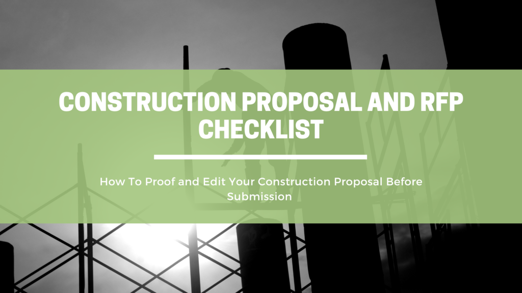Construction Proposal and RFP Checklist | OpenAsset