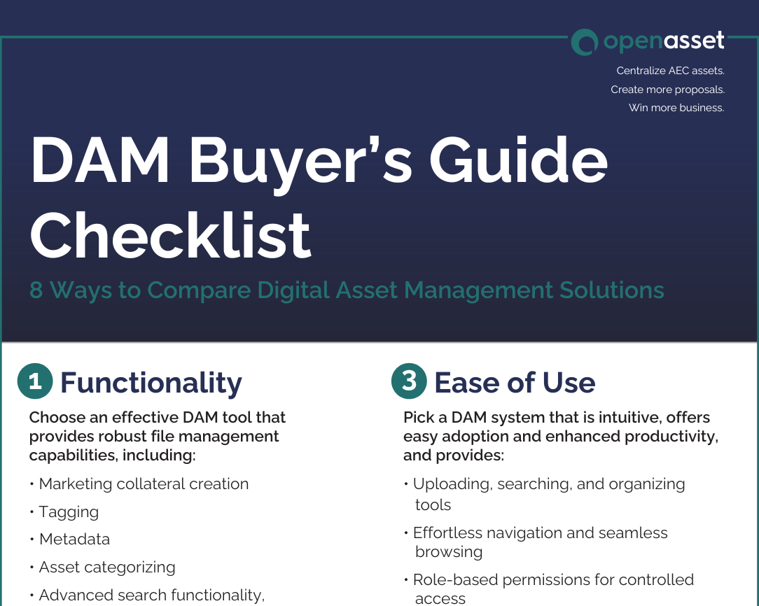 DAM Buyer's Checklist dam-software-buyer's guide-checklist