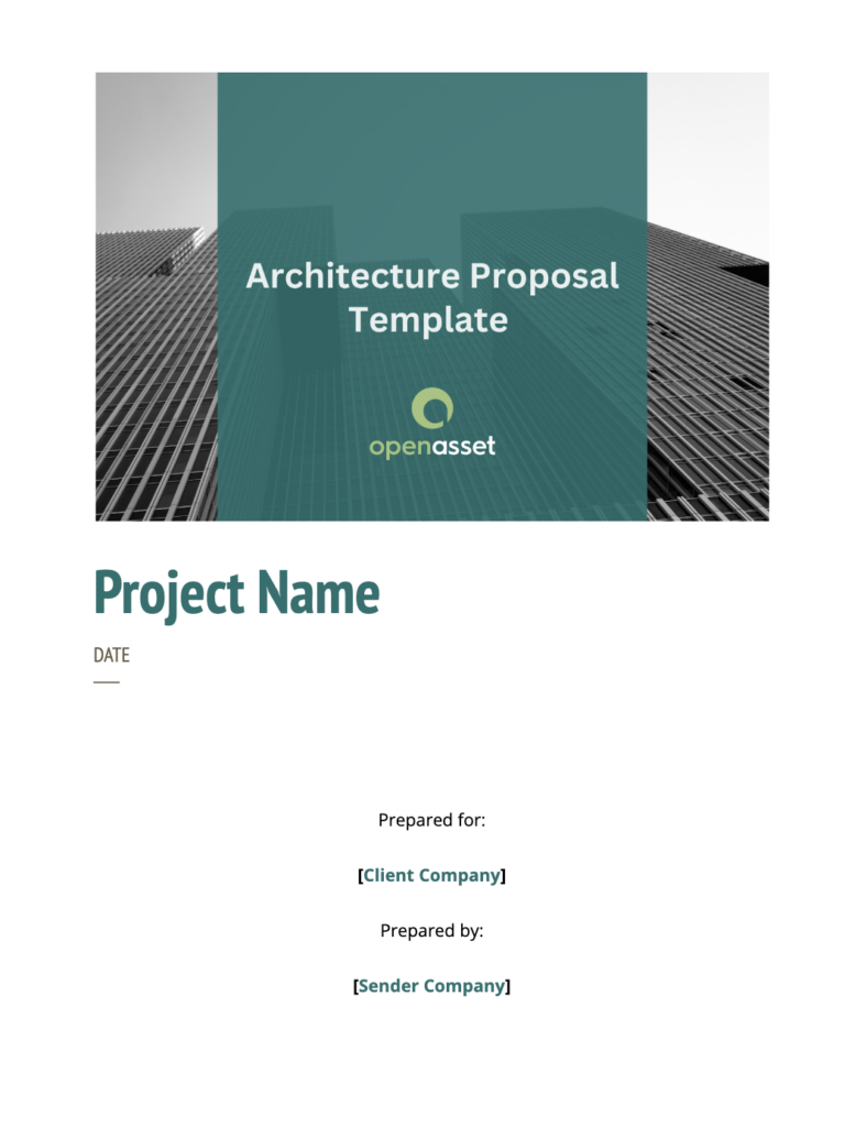 How To Write A Proposal Cover Page 6 Examples OpenAsset   Proposal Template Cover 788x1024 