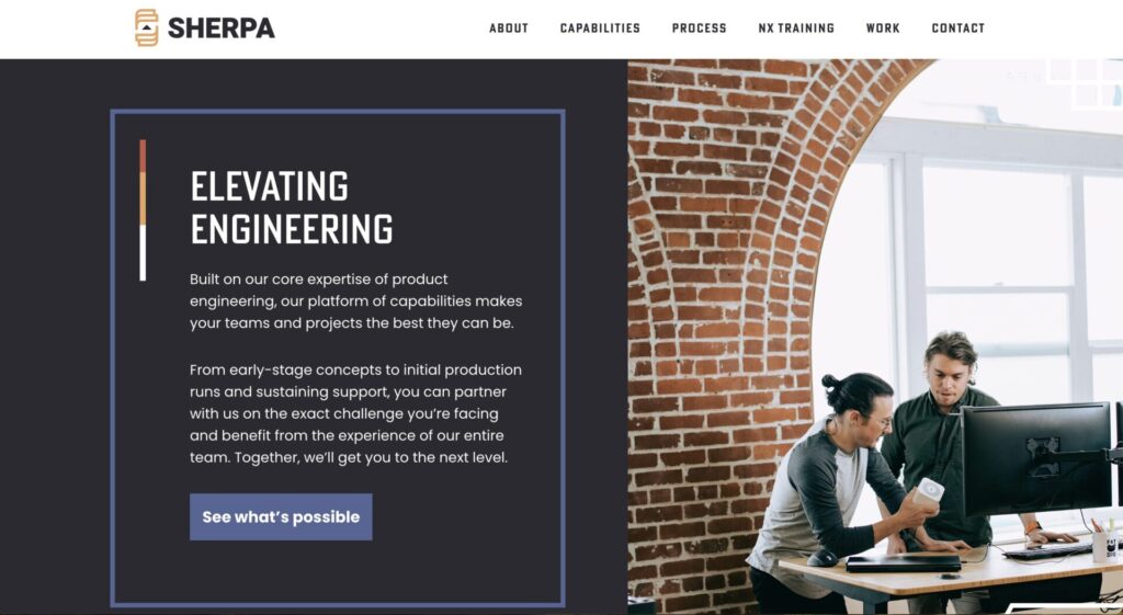 sherpa-engineering-website-design-example