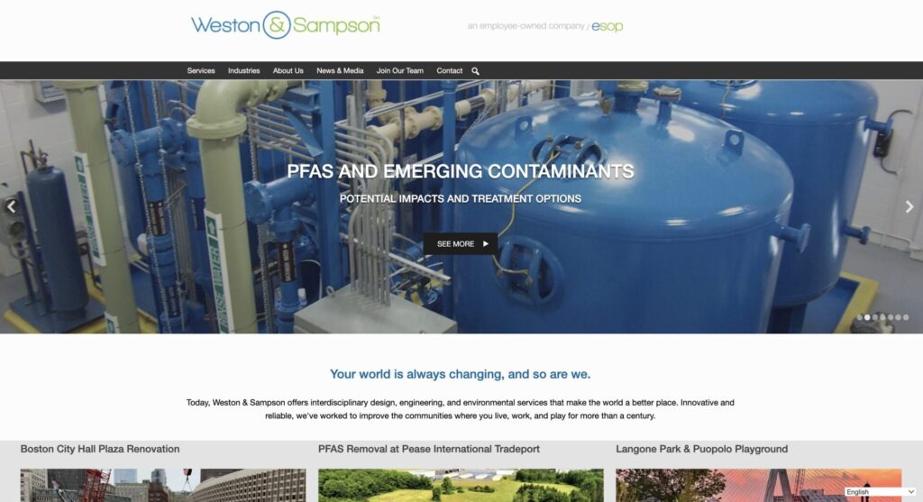 weston-and-sampson-engineering-website-example
