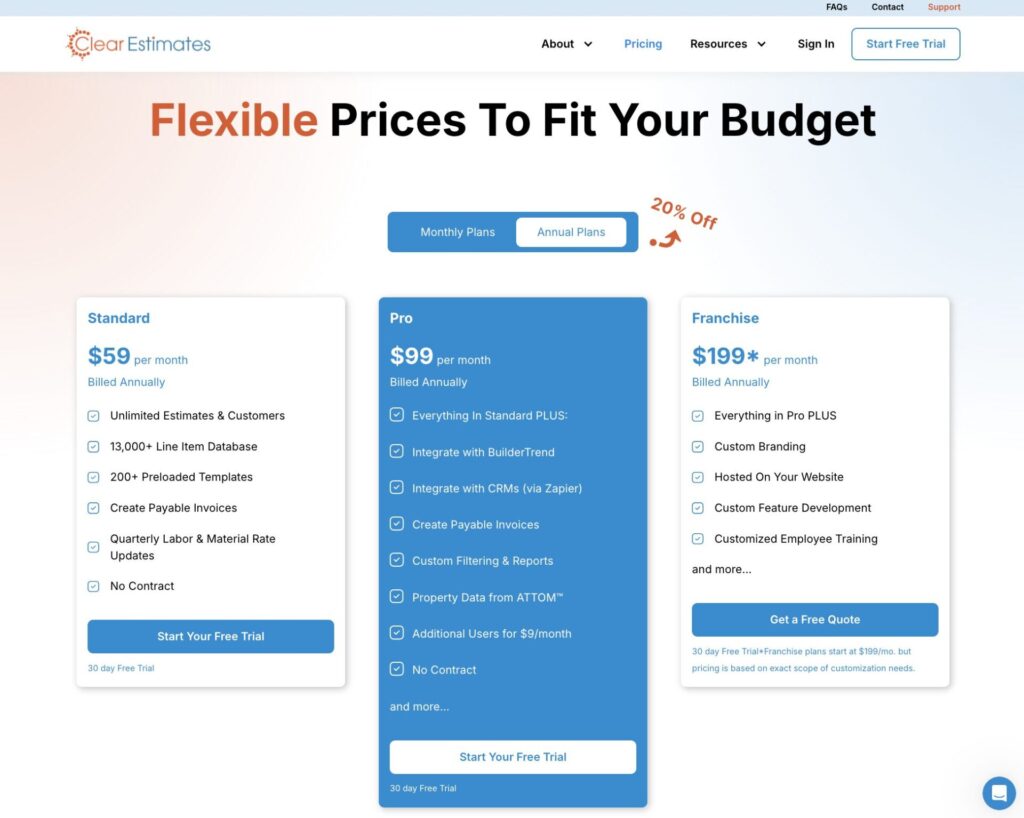 clear-estimates-pricing