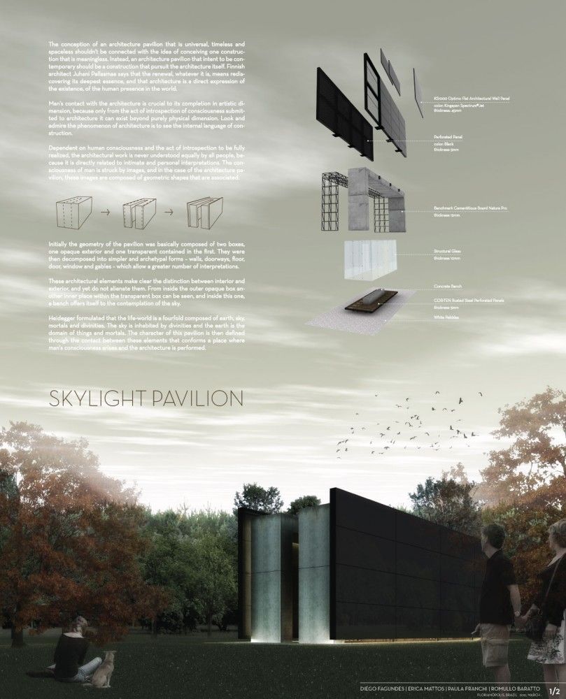 negative space in architecture presentation board