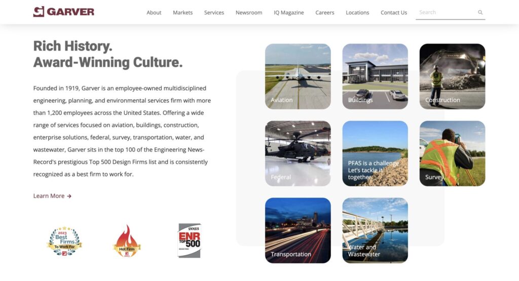 garver-engineering-design-website-example