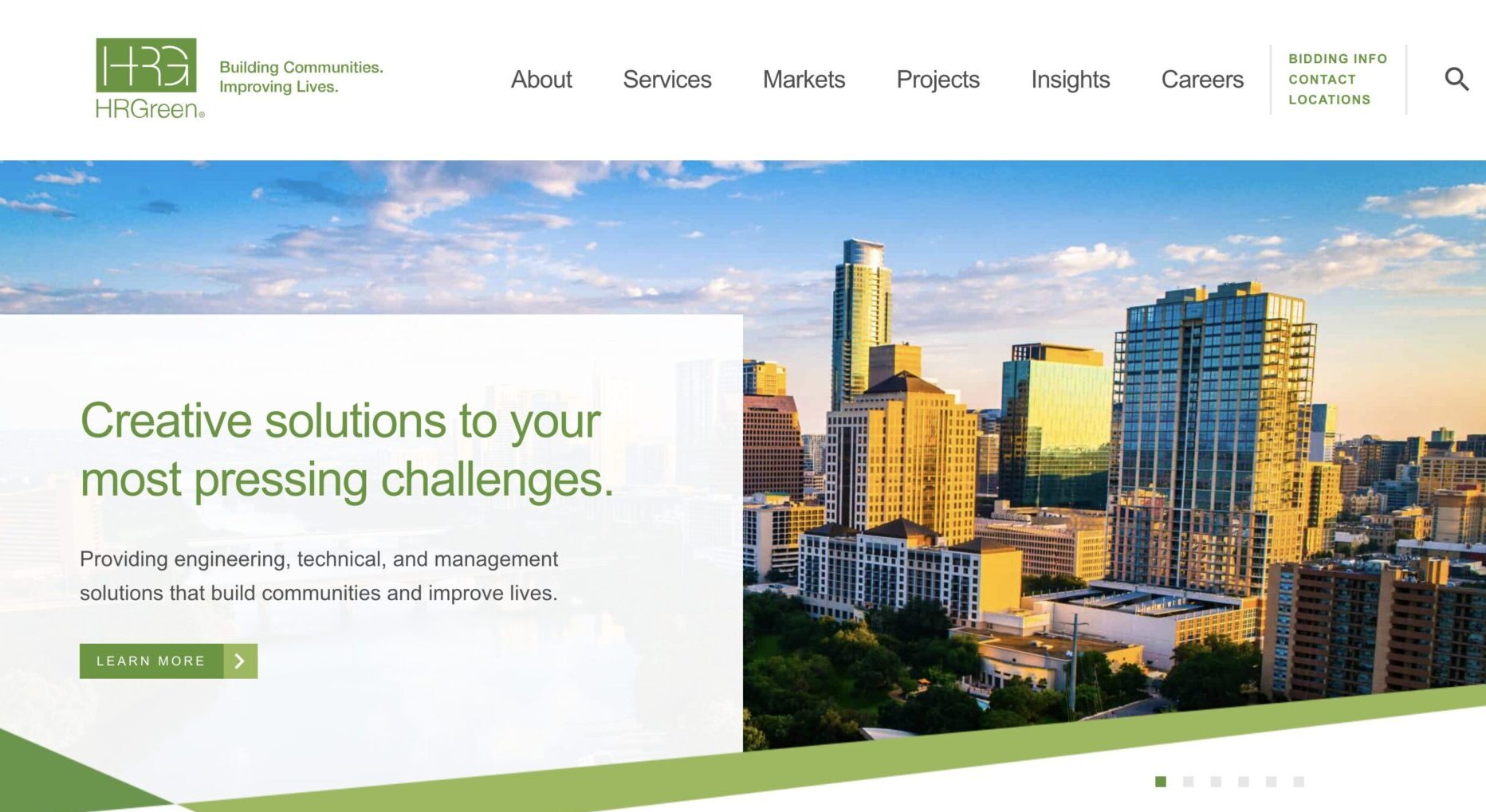 hrgreen-engineering-website-design-example