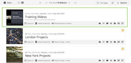 Screenshot of OpenAsset Training Videos | OpenAsset