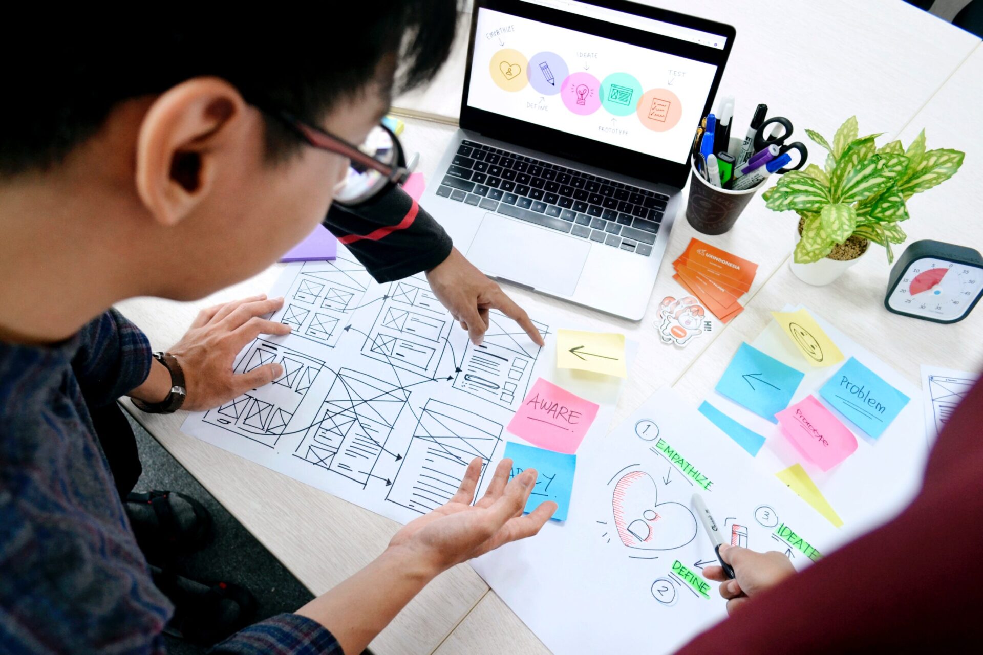 Team working on computer project | OpenAsset
