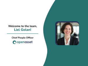 Welcome to the team Liel Golan Chief people officer OpenAsset